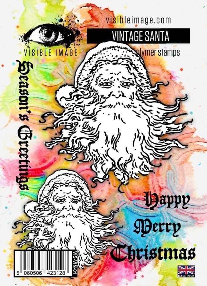 Visible Image Vintage Santa A6 Stamp Set (OK2393) Visible Image Vintage Santa A6 Stamp Set (OK2393)