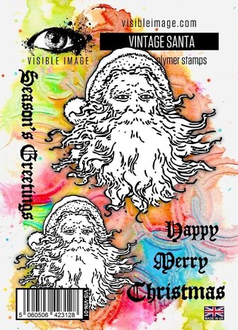 Visible Image Vintage Santa A6 Stamp Set (OK2393) Visible Image Vintage Santa A6 Stamp Set (OK2393)