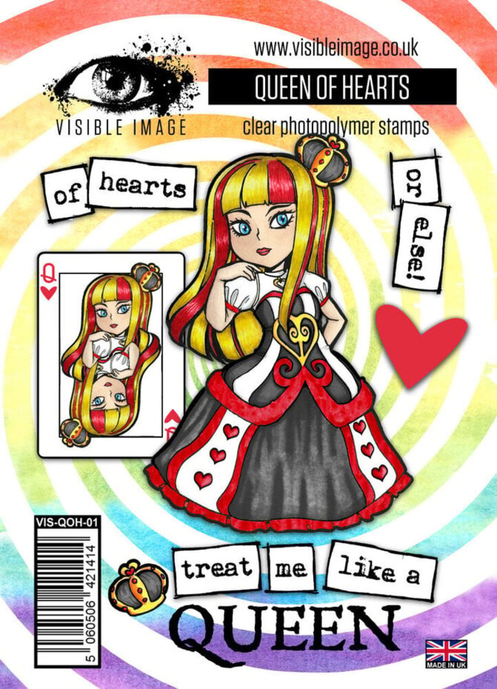 Visible Image Queen of Hearts A6 Stamp Set (BZ2396)