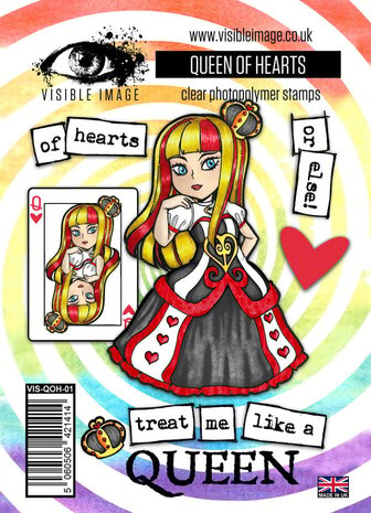 Visible Image Queen of Hearts A6 Stamp Set (BZ2396)
