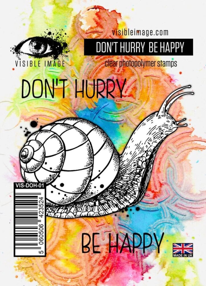 Visible Image Don't Hurry Be Happy A7 Stamp Set (LM2367) Visible Image Don't Hurry Be Happy A7 Stamp Set (LM2367)