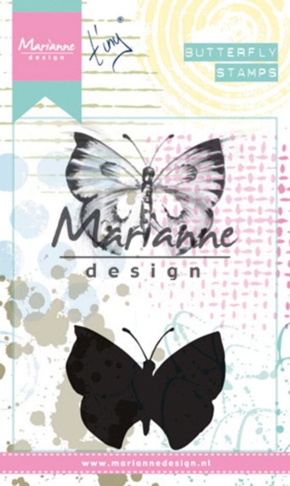 Marianne Design Tiny's Butterfly Cling Stamp (MM1613)