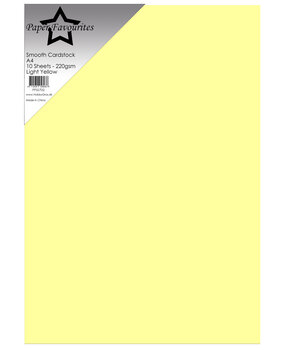Paper Favourites Light Yellow A4 Smooth Cardstock (PFSS702)