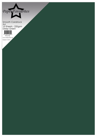 Paper Favourites Deep Green A4 Smooth Cardstock (PFSS708)