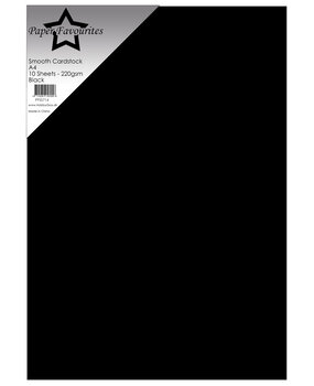 Paper Favourites Black A4 Smooth Cardstock (PFSS714) Paper Favourites Black A4 Smooth Cardstock (PFSS714)