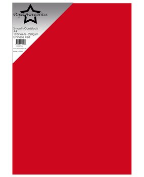 Paper Favourites Chinese Red A4 Smooth Cardstock (PFSS718)