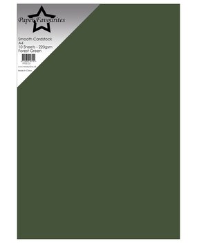 Paper Favourites Forest Green A4 Smooth Cardstock (PFSS721)