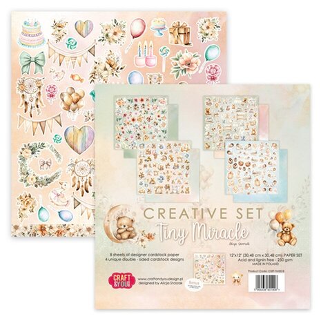 Craft & You Tiny Miracles 12x12 Inch Creative Set (8pcs) (CSET-TM30-8) Craft & You Tiny Miracles 12x12 Inch Creative Set (8pcs) (CSET-TM30-8)