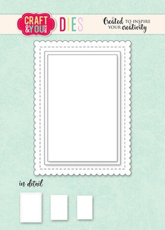 Craft & You Dies ATC Biscuit Frame Set (CW323) Craft & You Dies ATC Biscuit Frame Set (CW323)