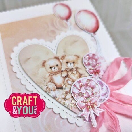 Craft & You Dies Biscuit Frame Hearts Set (CW328) Craft & You Dies Biscuit Frame Hearts Set (CW328)