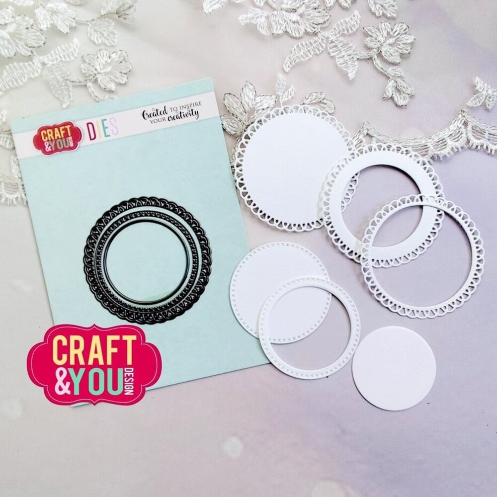Craft & You Dies Mini Doily Set (CW329) Craft & You Dies Mini Doily Set (CW329)