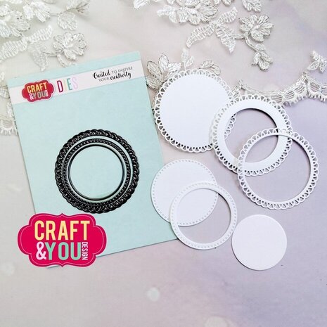 Craft & You Dies Mini Doily Set (CW329) Craft & You Dies Mini Doily Set (CW329)