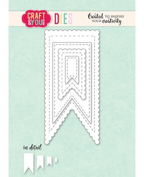 Craft & You Dies Biscuit Pennants Set (CW333) Craft & You Dies Biscuit Pennants Set (CW333)