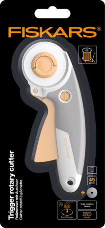 Fiskars Trigger Rotary Cutter Ø45mm Titanium (1066041) Fiskars Trigger Rotary Cutter Ø45mm Titanium (1066041)