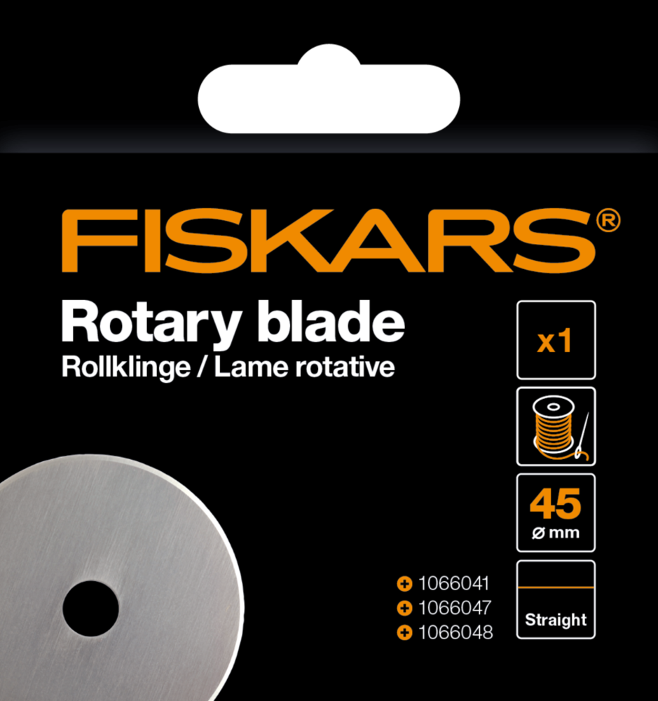 Fiskars Rotary Blade Ø45mm Straight (1066042) Fiskars Rotary Blade Ø45mm Straight (1066042)
