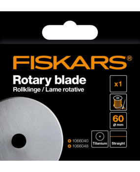 Fiskars Rotary Blade Ø60mm Titanium Straight (1066044)