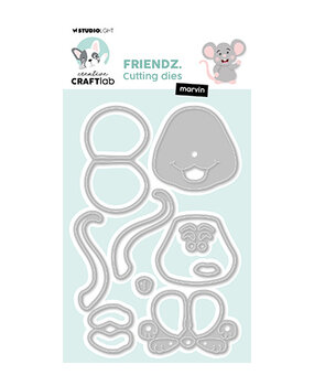 Creative Craftlab Friendz Dies Muis Marvin (CCL-FR-CD967) Creative Craftlab Friendz Dies Muis Marvin (CCL-FR-CD967)