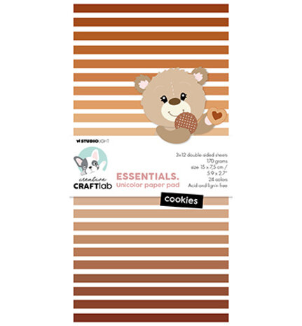 Creative Craftlab Essentials Cookies Mini Unicolor Paper Pad (CCL-ES-UPP291)