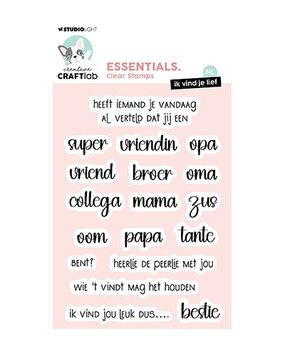 Creative Craftlab Essentials Clear Stamp Ik vind je Lief (CCL-ES-STAMP801) Creative Craftlab Essentials Clear Stamp Ik vind je Lief (CCL-ES-STAMP801)