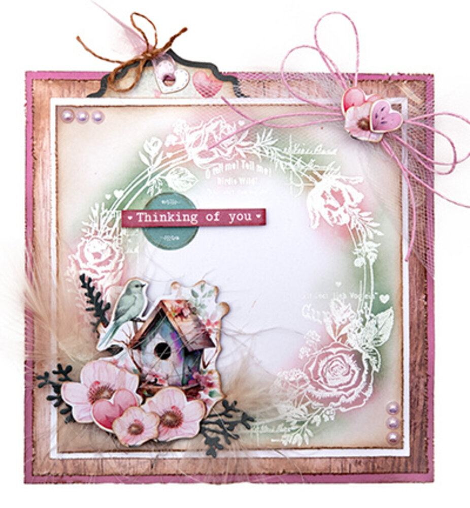 Studio Light Sending You Love 8x8 Inch Background Paper Pad (JMA-SYL-DPP289)