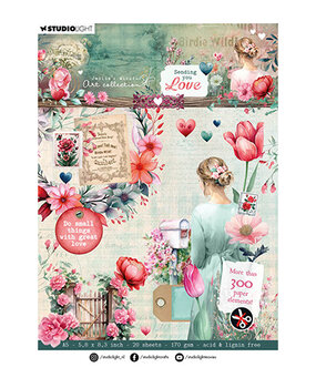 Studio Light Sending You Love A5 Die-Cut Paper Pad (JMA-SYL-DCPP287) Studio Light Sending You Love A5 Die-Cut Paper Pad (JMA-SYL-DCPP287)