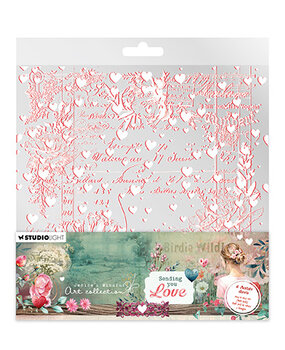 Studio Light Sending You Love Acetate Sheets 8x8 Inch White & Soft Red (JMA-SYL-ACS12) Studio Light Sending You Love Acetate Sheets 8x8 Inch White & Soft Red (JMA-SYL-ACS12)