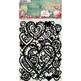 Studio Light Sending You Love Masking Stencil Filigree Hearts (JMA-SYL-MASK315)
