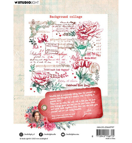 Studio Light Sending You Love Clear Stamp Background Collage (JMA-SYL-STAMP797) Studio Light Sending You Love Clear Stamp Background Collage (JMA-SYL-STAMP797)