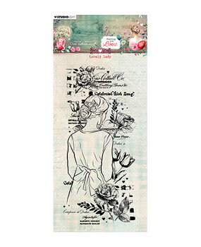 Studio Light Sending You Love Clear Stamp Lovely Lady (JMA-SYL-STAMP798) Studio Light Sending You Love Clear Stamp Lovely Lady (JMA-SYL-STAMP798)