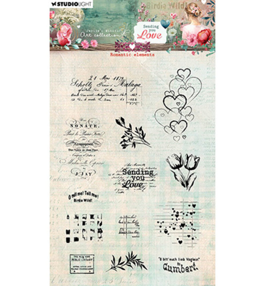 Studio Light Sending You Love Clear Stamp Romantic Elements (JMA-SYL-STAMP799) Studio Light Sending You Love Clear Stamp Romantic Elements (JMA-SYL-STAMP799)