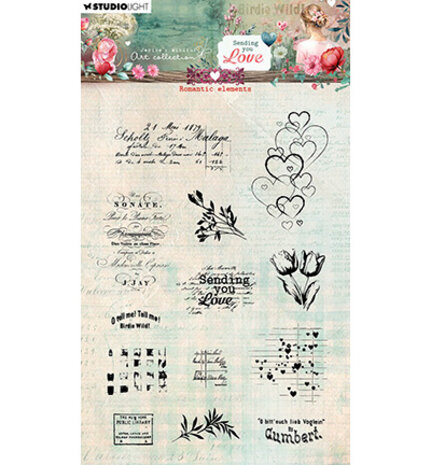 Studio Light Sending You Love Clear Stamp Romantic Elements (JMA-SYL-STAMP799) Studio Light Sending You Love Clear Stamp Romantic Elements (JMA-SYL-STAMP799)