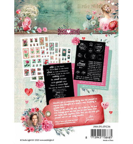 Studio Light Sending You Love Stickers Postage Stamps & Quotes (JMA-SYL-STIC36) Studio Light Sending You Love Stickers Postage Stamps & Quotes (JMA-SYL-STIC36)