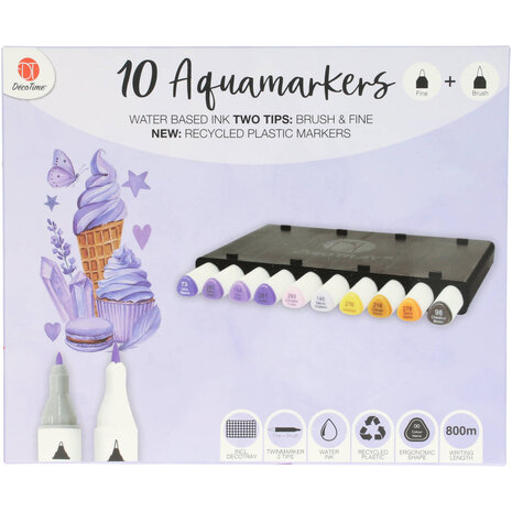 DécoTime 10 Aquamarkers Ultra Violet (3004842) DécoTime 10 Aquamarkers Ultra Violet (3004842)