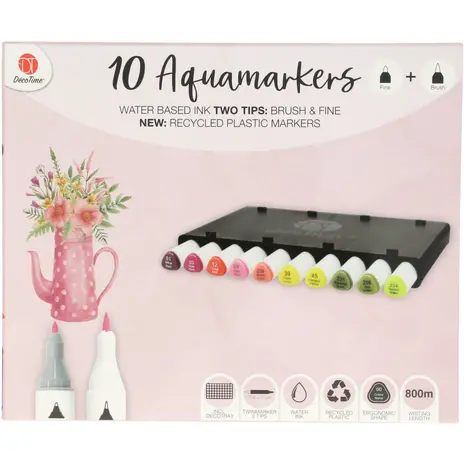 DécoTime 10 Aquamarkers Pale Pink (3004842)