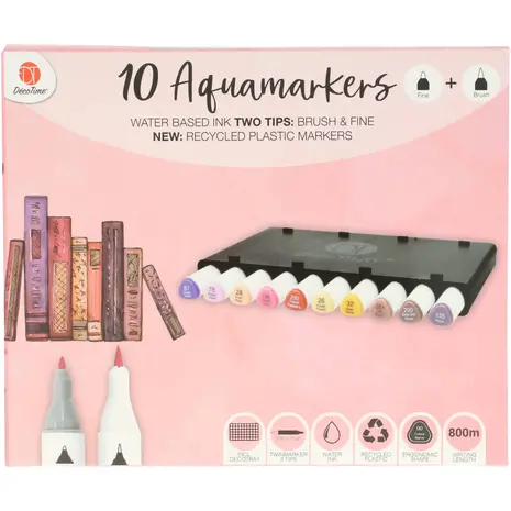 DécoTime 10 Aquamarkers Tender Pink (3004842) DécoTime 10 Aquamarkers Tender Pink (3004842)