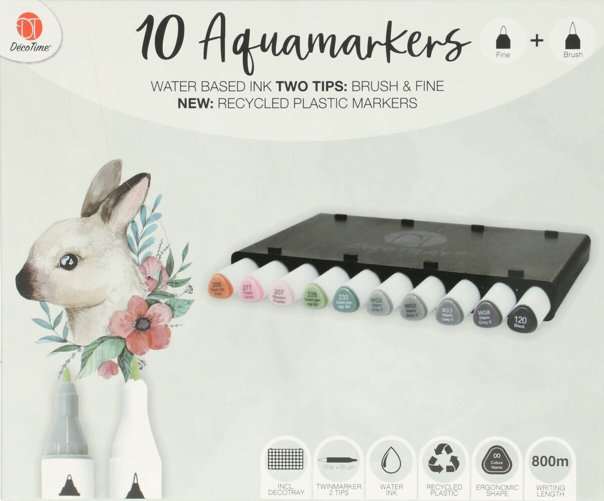 DécoTime Nature's Story WAVE Aquamarkers (3004842) DécoTime Nature's Story WAVE Aquamarkers (3004842)