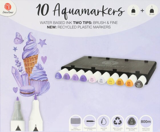DécoTime Nature's Story WAVE Aquamarkers (3004842) DécoTime Nature's Story WAVE Aquamarkers (3004842)