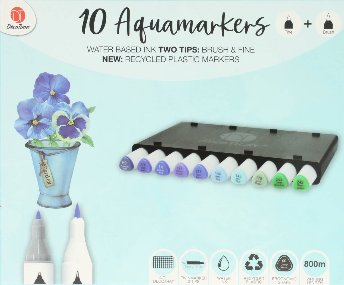 DécoTime Nature's Story WAVE Aquamarkers (3004842) DécoTime Nature's Story WAVE Aquamarkers (3004842)