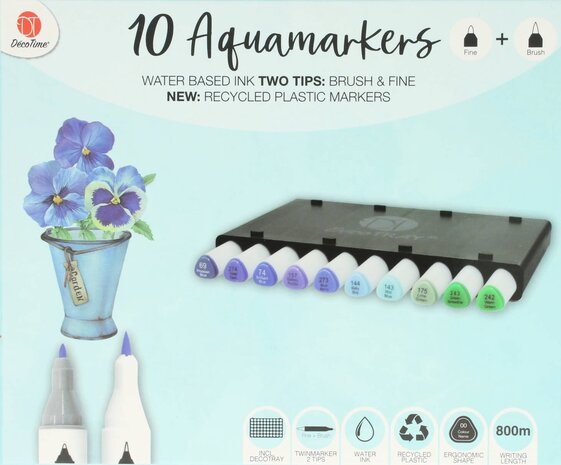 DécoTime Nature's Story WAVE Aquamarkers (3004842) DécoTime Nature's Story WAVE Aquamarkers (3004842)