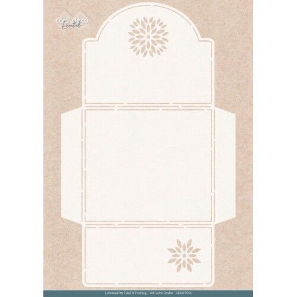 Card Deco Folding Card Stencil Purple Blossom Envelope (CDEST054) Card Deco Folding Card Stencil Purple Blossom Envelope (CDEST054)