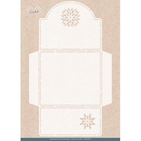 Card Deco Folding Card Stencil Purple Blossom Envelope (CDEST054) Card Deco Folding Card Stencil Purple Blossom Envelope (CDEST054)