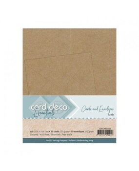 Card Deco A6 Cards and Envelopes Kraft (CDECAE10011) Card Deco A6 Cards and Envelopes Kraft (CDECAE10011)
