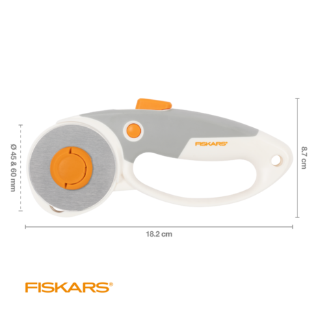 Fiskars DuoLoop Rotary Cutter Ø45/60mm Titanium (1066048) Fiskars DuoLoop Rotary Cutter Ø45/60mm Titanium (1066048)