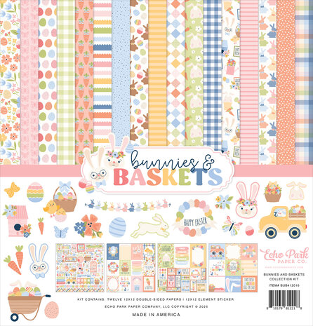 Echo Park Bunnies And Baskets 12x12 Inch Collection Kit (BUB412016) Echo Park Bunnies And Baskets 12x12 Inch Collection Kit (BUB412016)