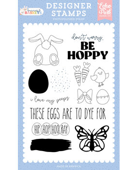 Echo Park Bunnies And Baskets Clear Stamp To Dye For (BUB412045) Echo Park Bunnies And Baskets Clear Stamp To Dye For (BUB412045)