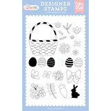 Echo Park Bunnies And Baskets Clear Stamp Build A Basket (BUB412047)