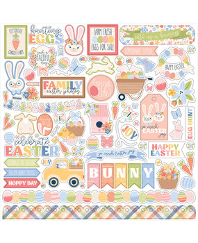 Echo Park Bunnies And Baskets 12x12 Inch Element Sticker (BUB412014) Echo Park Bunnies And Baskets 12x12 Inch Element Sticker (BUB412014)