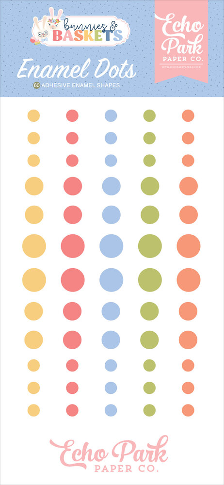 Echo Park Bunnies And Baskets Enamel Dots (BUB412028) Echo Park Bunnies And Baskets Enamel Dots (BUB412028)