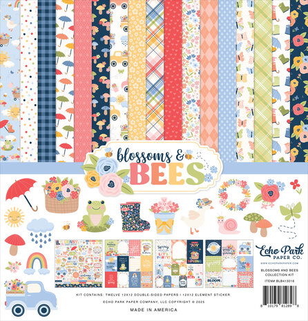 Echo Park Blossoms And Bees 12x12 Inch Collection Kit (BLB413016)