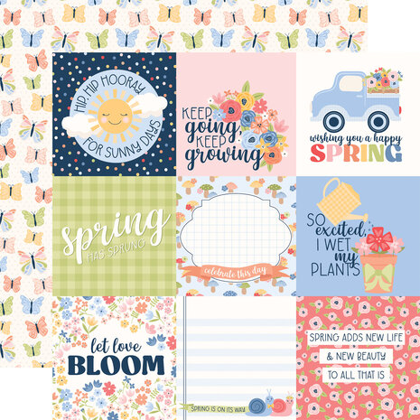 Echo Park Blossoms And Bees 12x12 Inch Collection Kit (BLB413016)